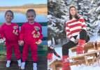 Çocuk kıyafetleri tasarlayan Ebru Şancı, ikiz kızlarını objektif karşısına geçirdi