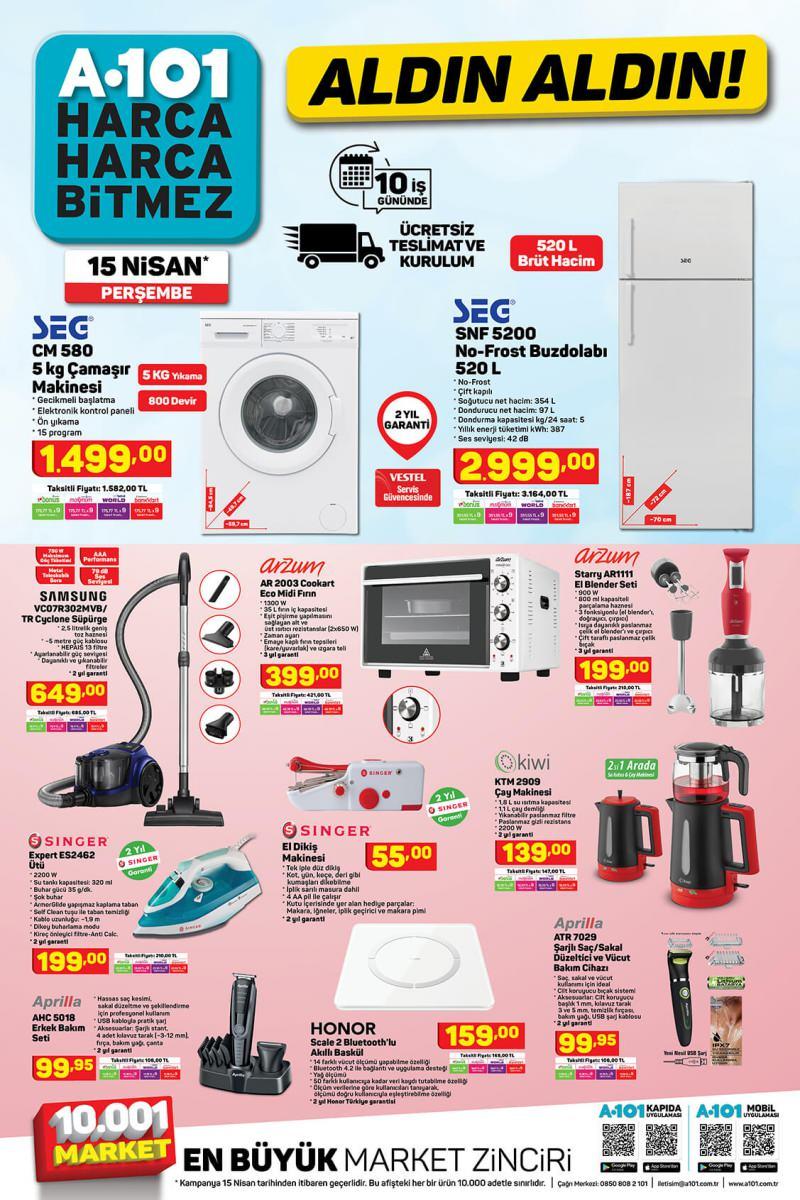 A 101'de Ramazan şenliği! 15 Nisan A 101 aktüelde neler var?