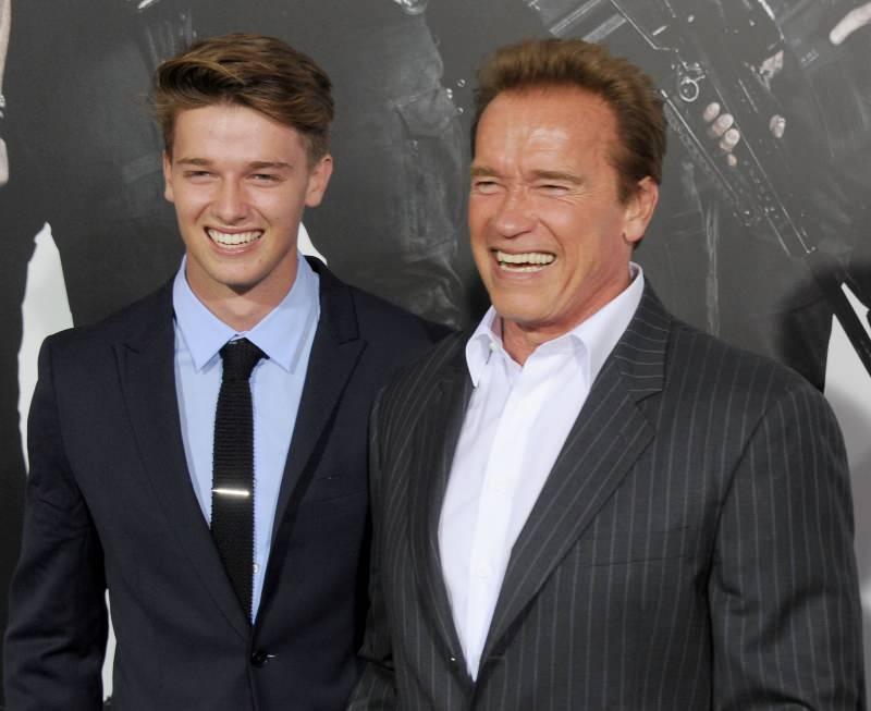 Arnold Schwarzenegger ve oğlu patrick