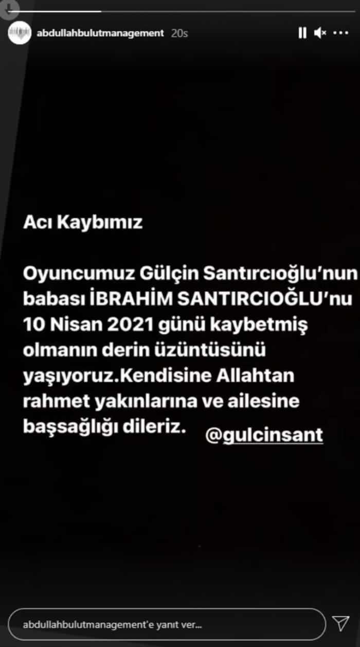 Gülçin Santırcıoğlu'nun acı günü... Babası vefat etti