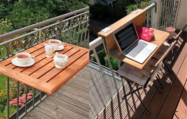 Balkonlar için şık ve kullanışlı balkon masası modelleri