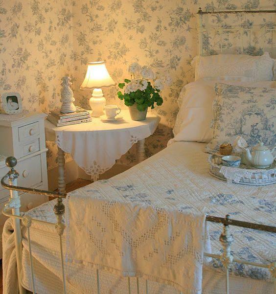 İngiliz tarzı yatak odası dekorasyonu
