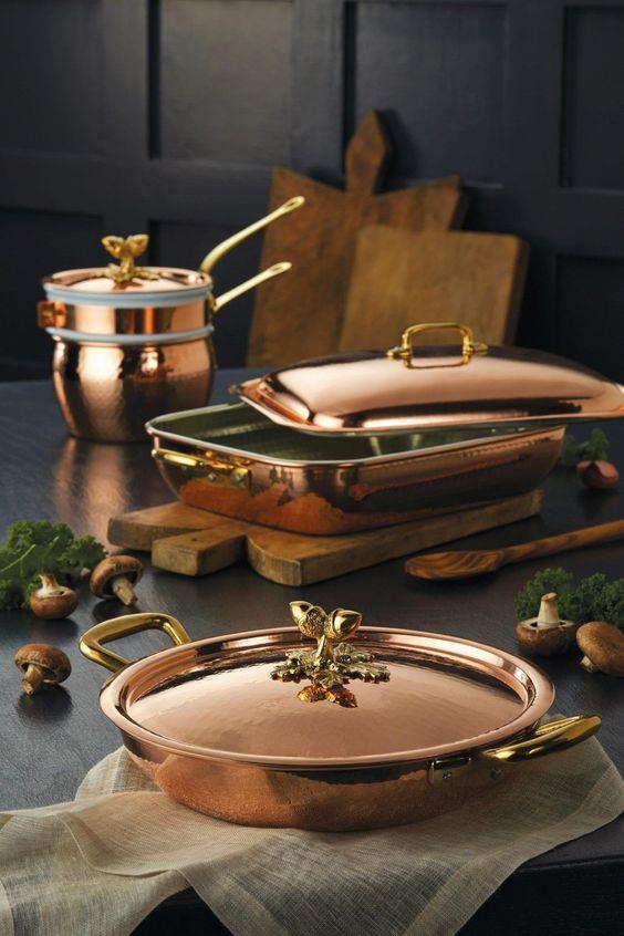Mutfak dekorasyonunda bronz renk kullanımı