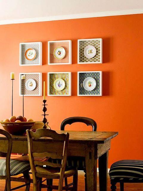 Ev dekorasyonunda turuncu renk kullanımı 