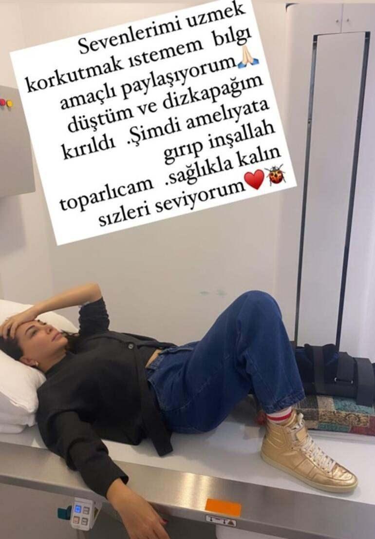 Diz kapağı kırılan Ebru Yaşar ikinci kez ameliyat oldu!