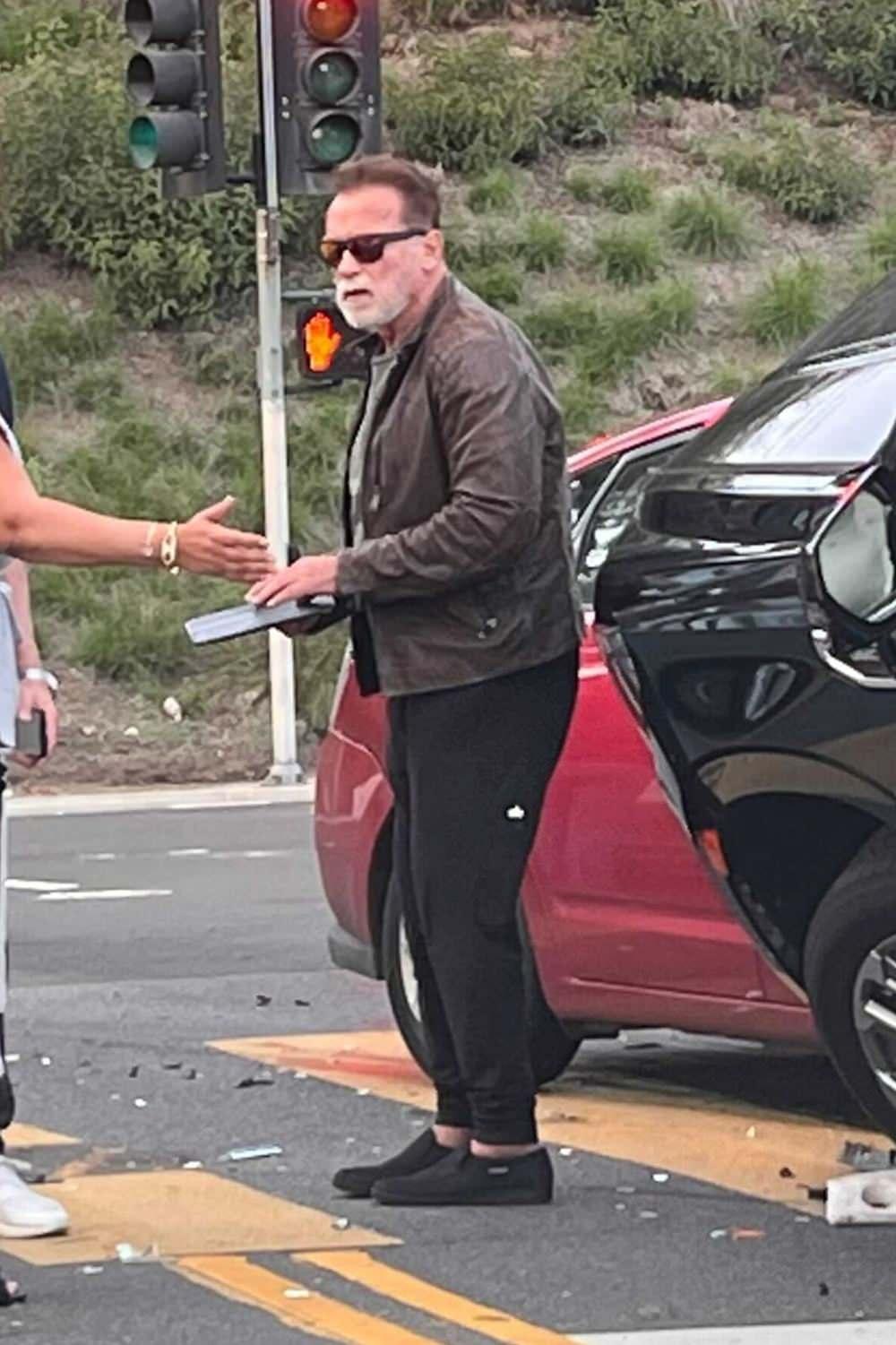 Schwarzenegger trafik kazası