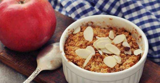 fit elmalı crumble tarifi