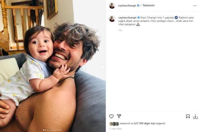 Cihangir Ceyhan oğlunu sosyal medya hesabından paylaştı