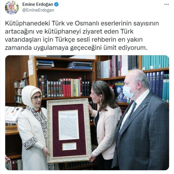 Emine Erdoğandan ziyaret