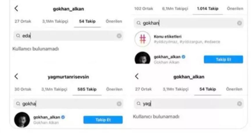 Gökhan Alkan rol arkadaşlarını sosyal medya hesabından çıkardı