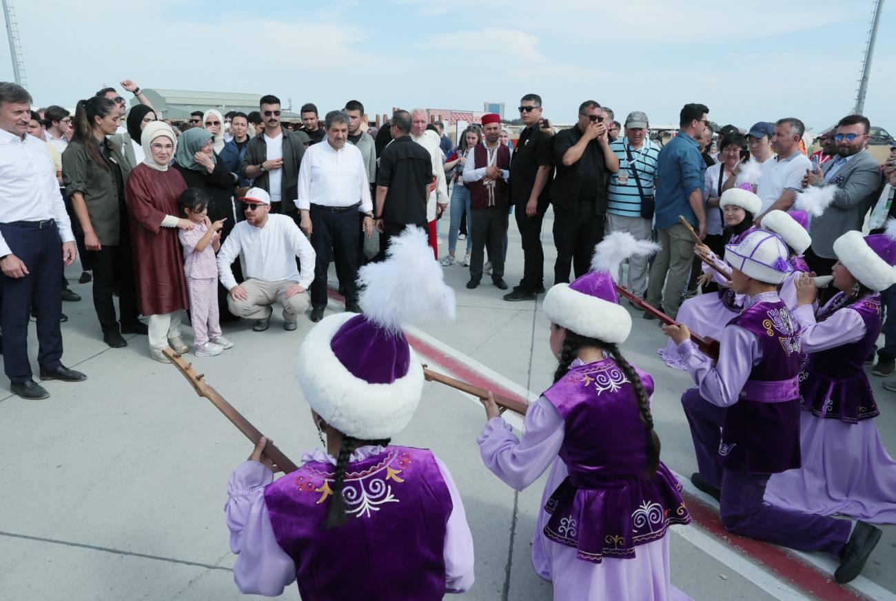Emine Erdoğan 5. Etnospor etkinliklerine ziyarette bulundu
