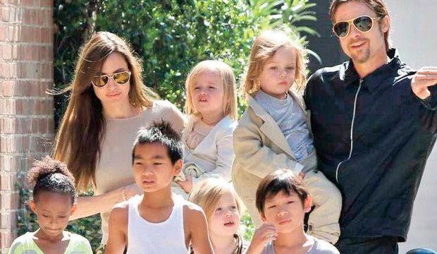 Angelina Jolie, Brad Pitt ve çocukları