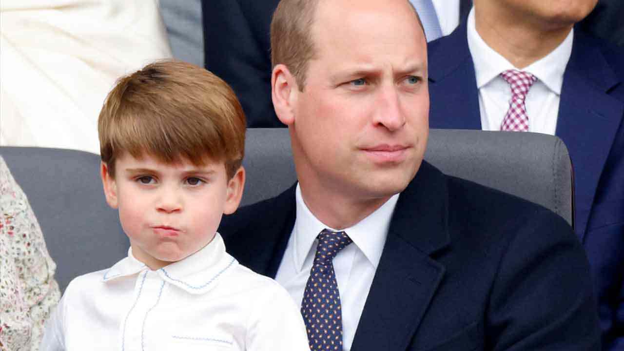 Prens William ve küçük oğlu Prens Louis