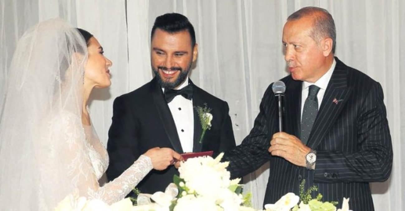 Cumhurbaşkanı Recep Tayyip Erdoğan, Alişan ve Buse Varolun düğünden kareler