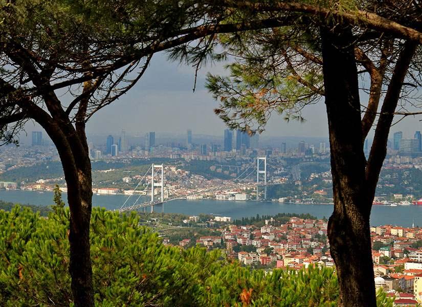 Çamlıca Tepesinden İstanbul manzarası