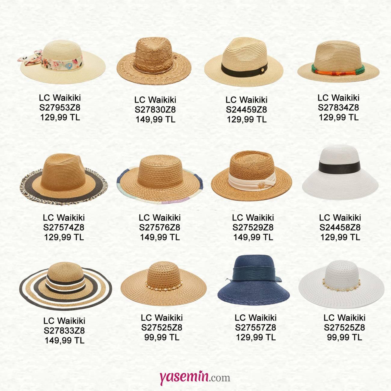 lcw hasır şapka model ve fiyatları