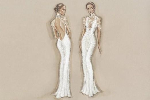 Jennifer Lopez elbise çizimleri