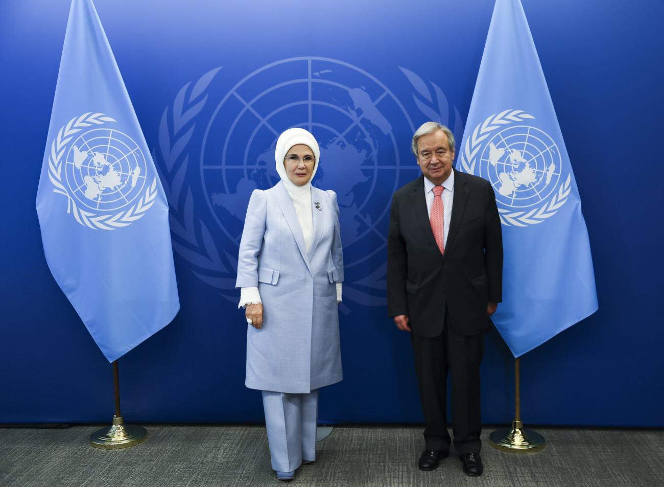 BM genel sekteri ve Emine Erdoğan iyi niyet beyanı imzaladı