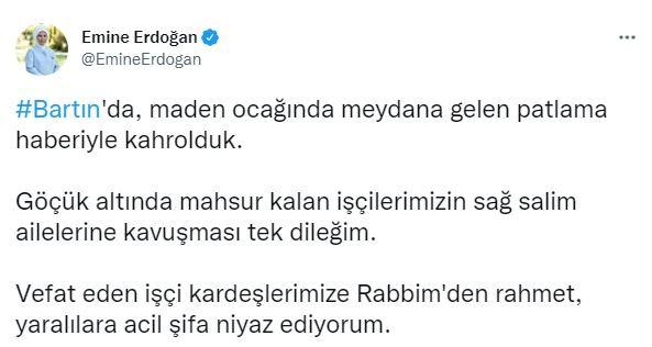 Emine Erdoğanın paylaşımı