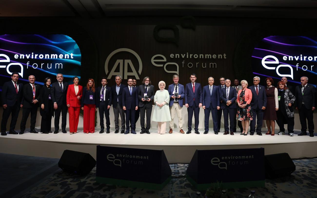 Emine Erdoğan Uluslararası Çevre Forumunda Anadolu Ajansına teşekkür etti
