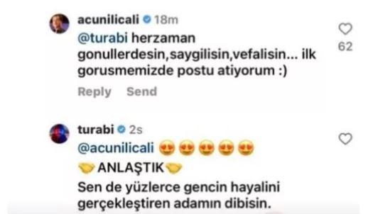 Turabi ve acunun mesajlaşması