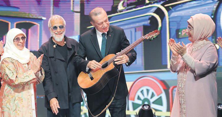 Türkiye Cumhurbaşkanı Recep Tayyip Erdoğan ve Yusuf İslam 