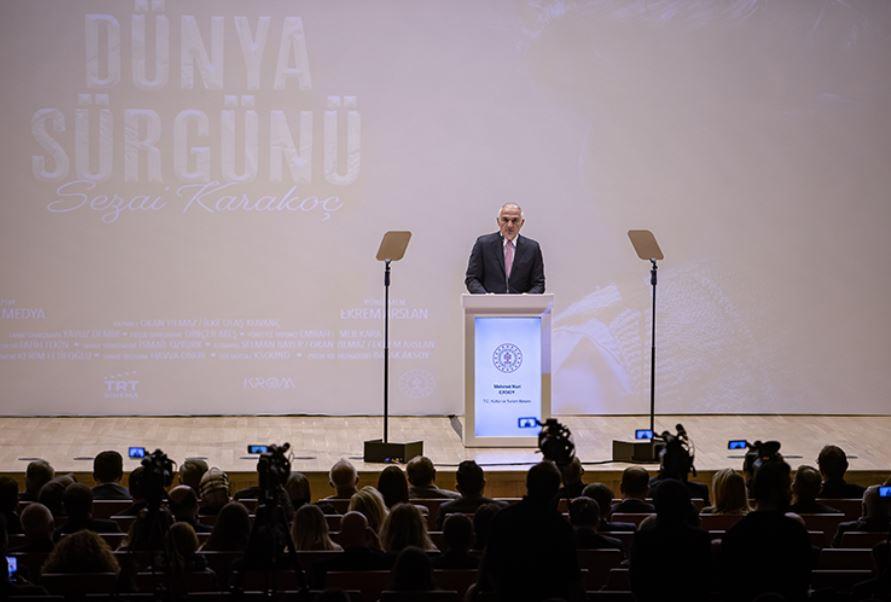 Kültür ve Turizm Bakanı Mehmet Nuri Ersoy Sezai Karakoç hakkında konuşma yaptı