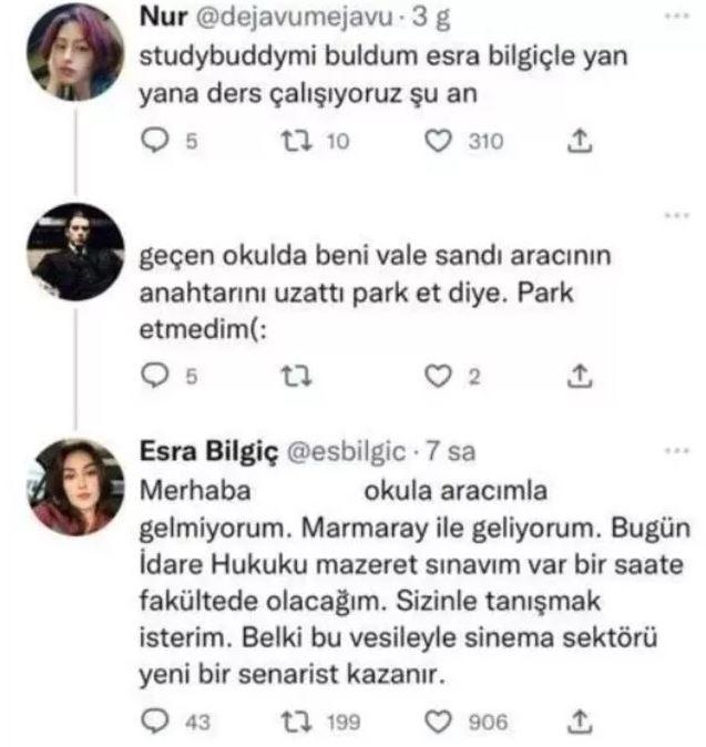 Esra Bilgiç sosyal medyadan takipçilerine yanıt verdi