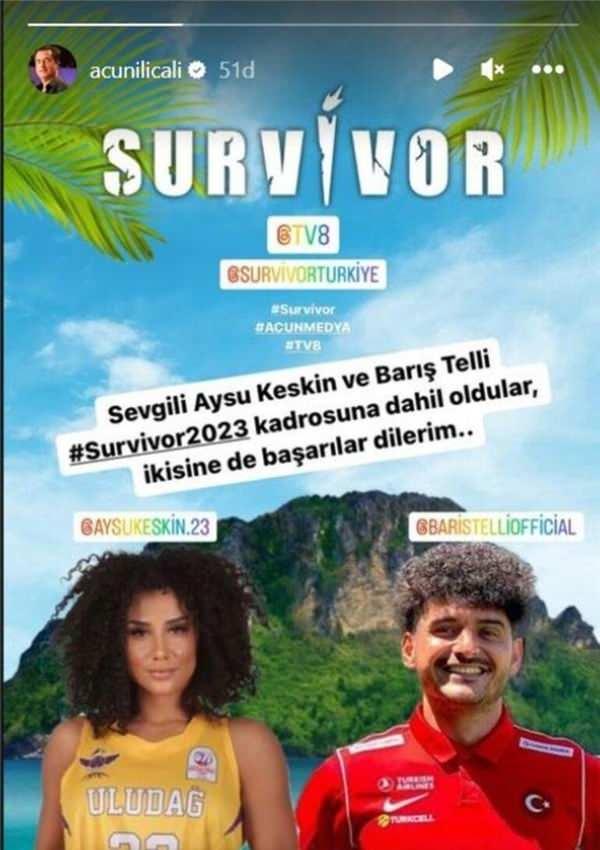 Survivor Barış Telli, Aysu Keskin