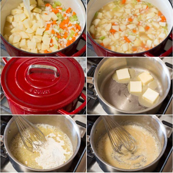 Kolay ve pratik sütlü patates çorba tarifi