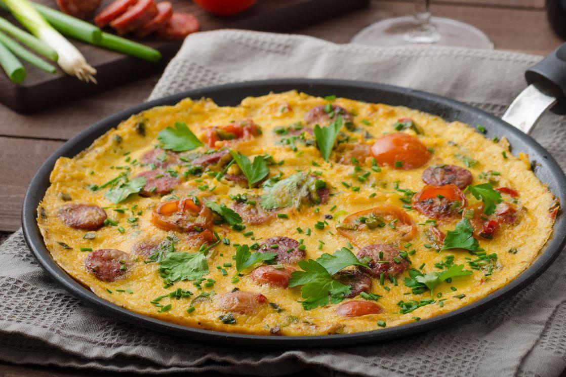 Sucuklu omlet