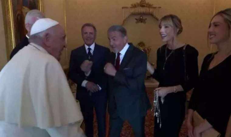 Sylvester Stallone ve Papa Francis arasında ilginç diyalog