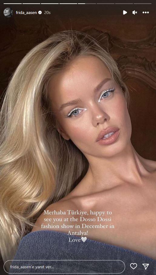 Freda Aasen Antalyaya geliyor