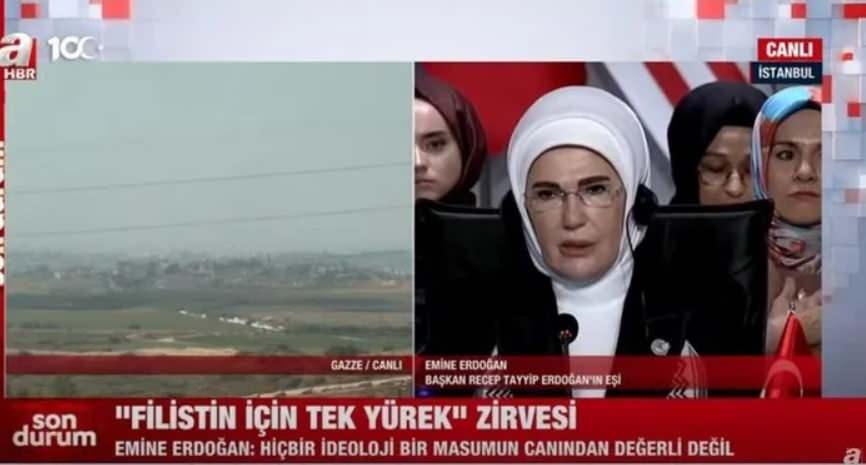 Emine Erdoğan Filistin İçin Tek Yürek Zirvesi