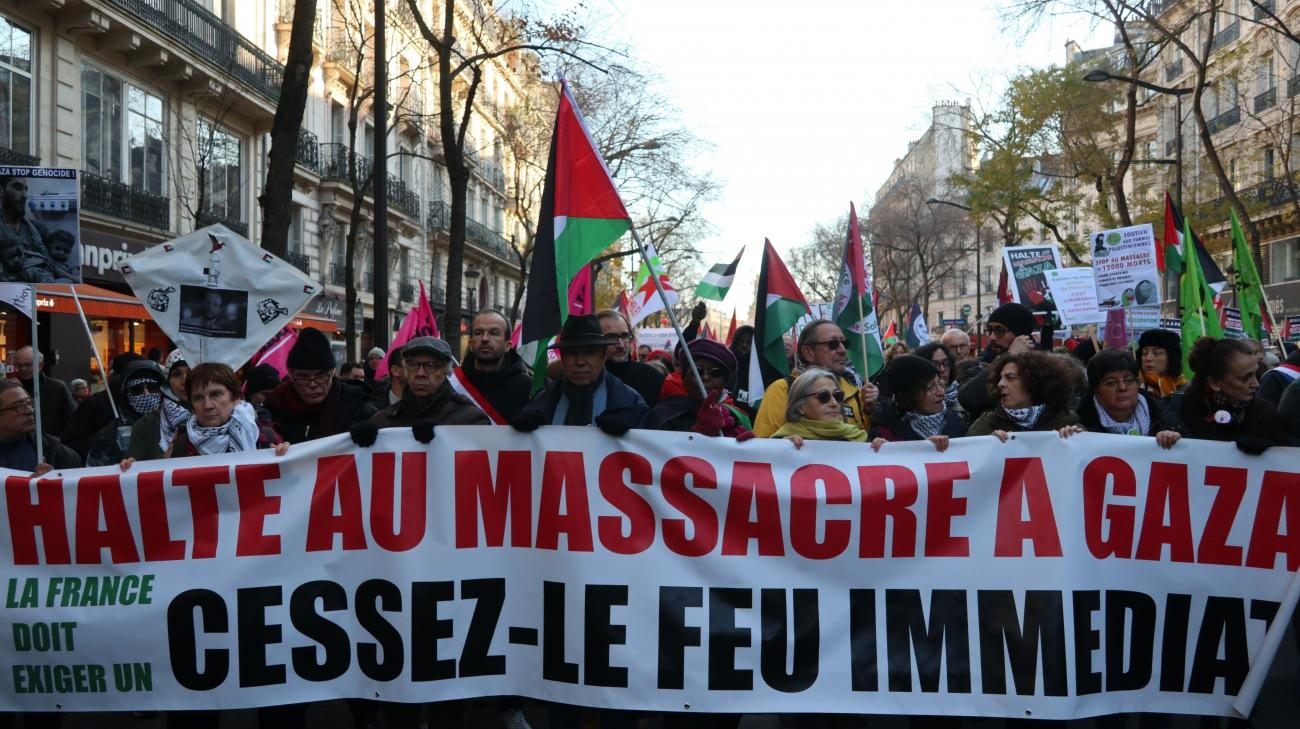 Fransada Filistin için yürüyüş