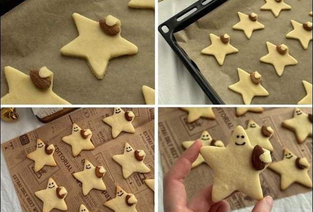Bademli yıldız kurabiye nasıl yapılır