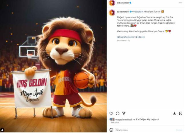 Galatasaray Basketbol resmi Instagram hesabı
