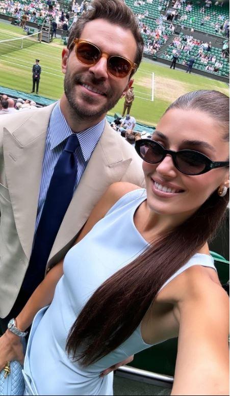 Hakan Sabancı ile Wimbledon finaline giden Hande Erçel'in maç kombini olay oldu!