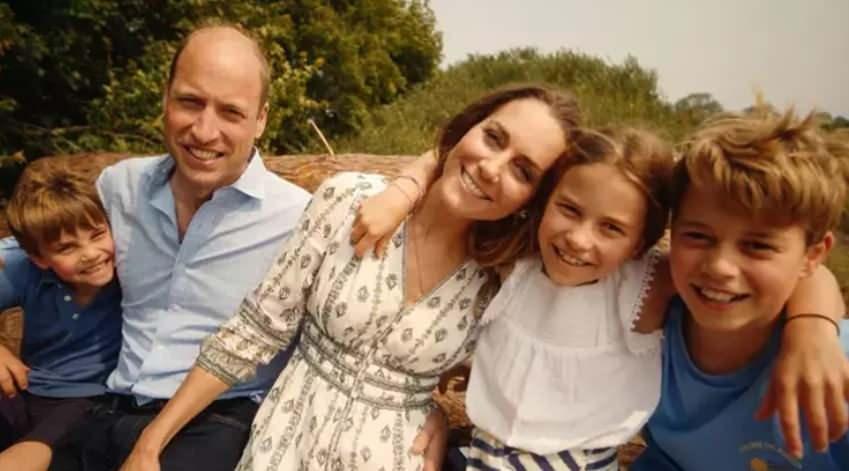 Kate Middleton ve Prens William çocuklarıyla birlikte