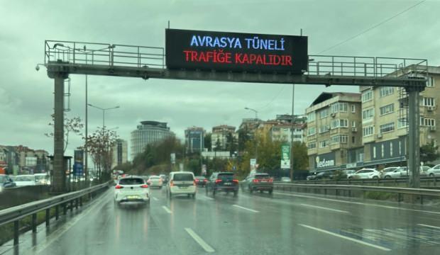 Son dakika haberi: Avrasya Tüneli trafiğe kapatıldı!