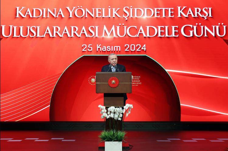 Cumhurbaşkanı 25 Kasım Kadına Yönelik Şiddete Karşı Uluslararası Mücadele Günü kapsamında düzenlenen programa katıldı 