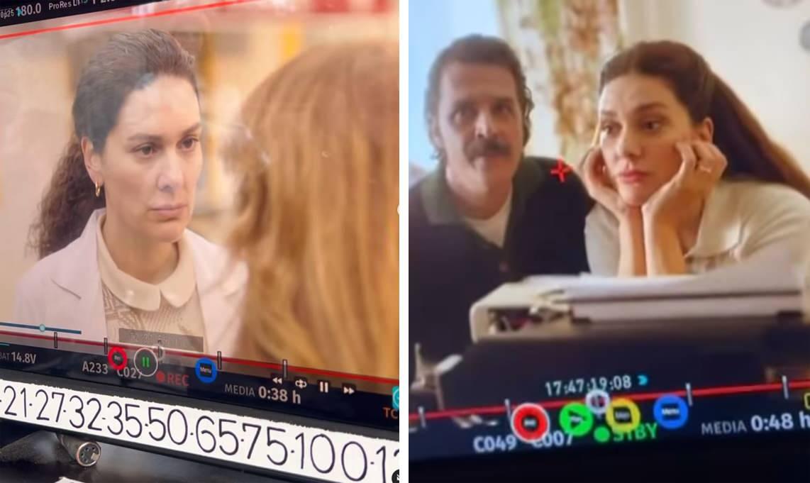 Bergüzar Korel sosyal medyadan kamera arkası görüntüsü paylaştı