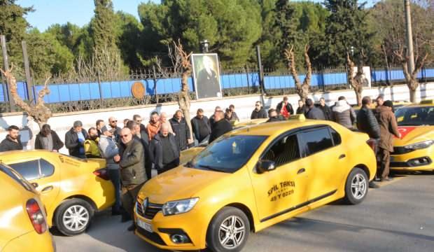 Manisa'da saldırıya uğrayan taksi esnafına anlamlı destek! 