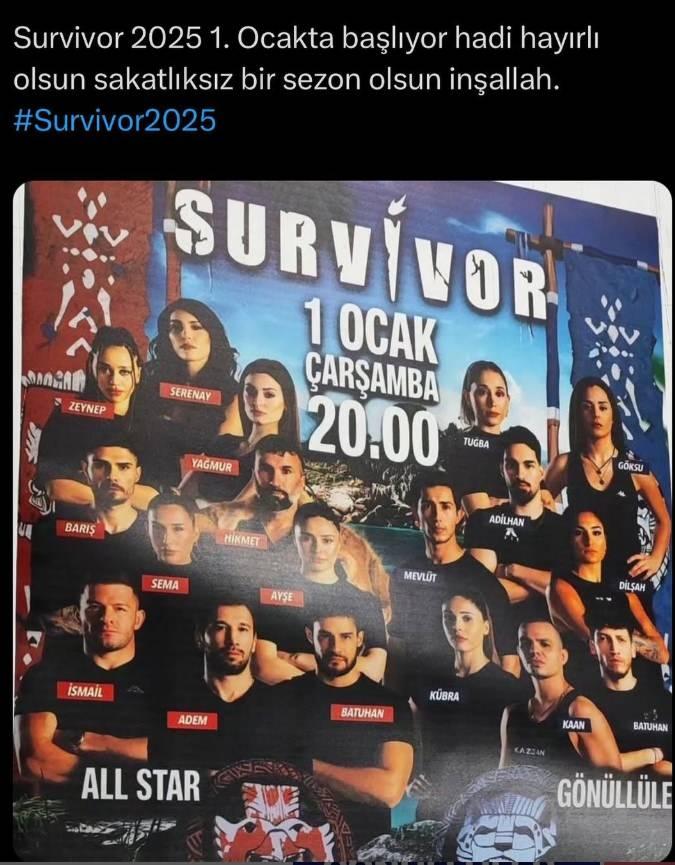 Survivor 2025 yarışmacıları