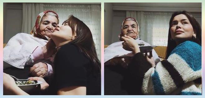Seray Kaya ve babannesi