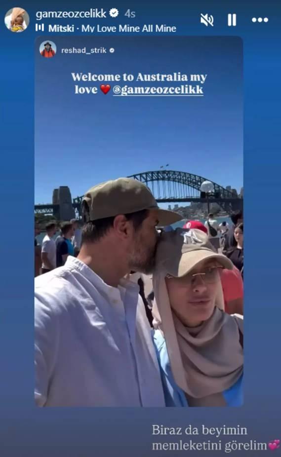 Gamze Özçelik ve eşi Reshad Strik