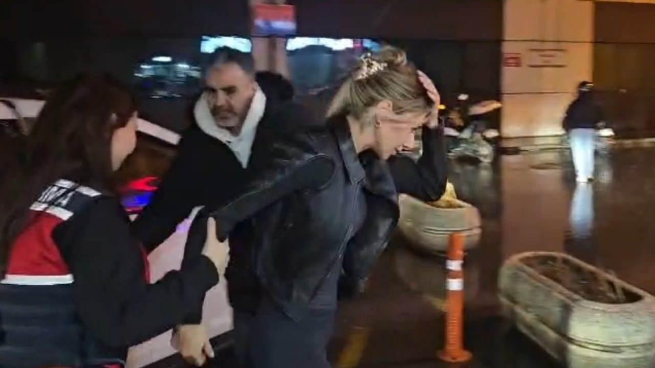 Gözaltına alınan Şeyma Subaşının görüntüsü