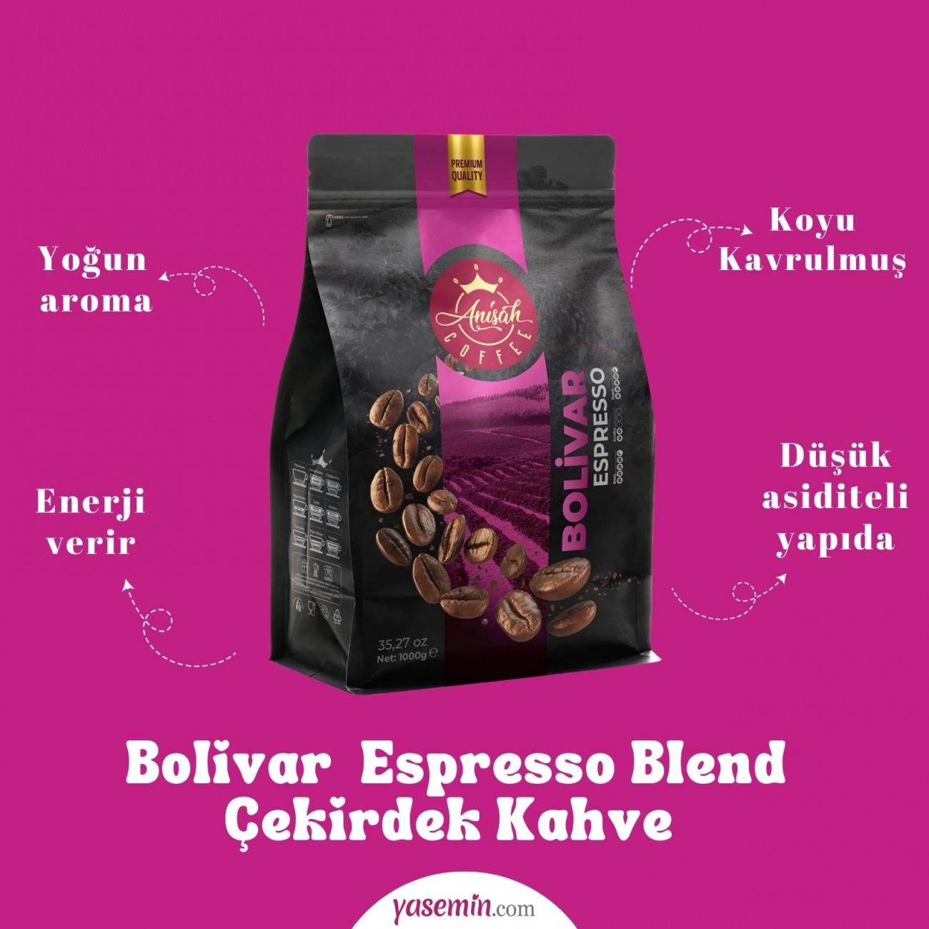 Bolivar Koyu Kavrulmuş Espresso Blend Çekirdek Kahve 