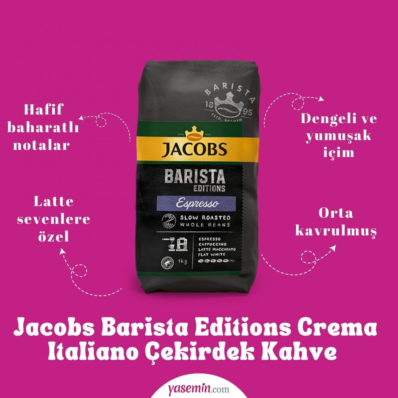 Jacobs Barista Editions Crema Italiano Çekirdek Kahve