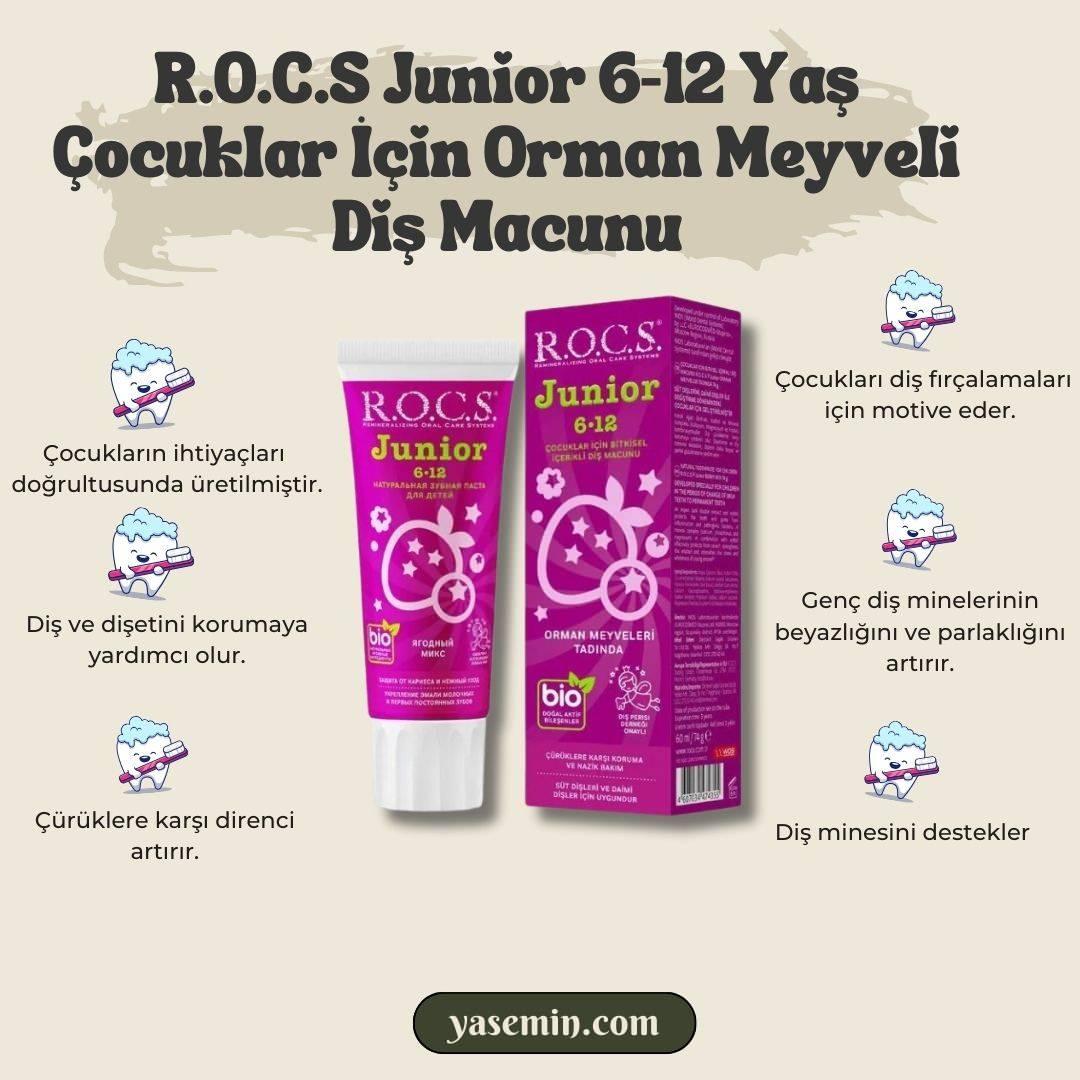 R.O.C.S Junior 6-12 Yaş Çocuklar İçin Orman Meyveli Diş Macunu